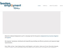 Tablet Screenshot of bostonemploymentlaw.com